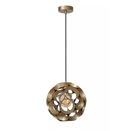 HANNELORE pendant light Ø 30 cm 1xE27 matt gold / brass (Lucide)