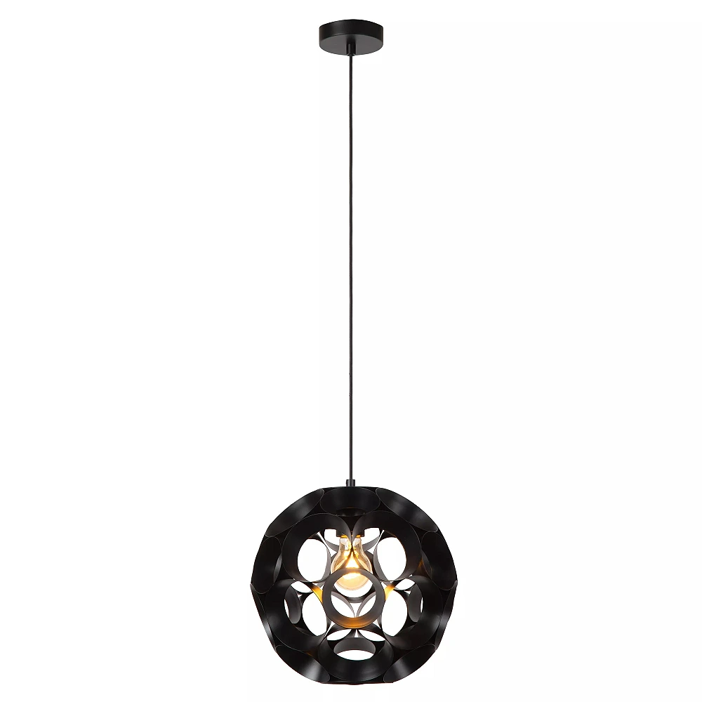 HANNELORE pendant light Ø 30 cm 1xE27 black (Lucide)