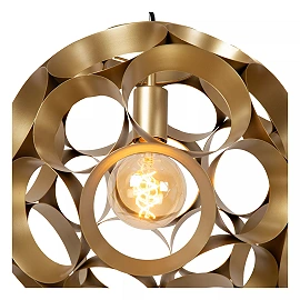 HANNELORE pendant light Ø 40 cm 1xE27 matt gold / brass (Lucide)