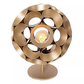 HANNELORE table lamp Ø 25 cm 1xE27 matt gold / brass (Lucide)