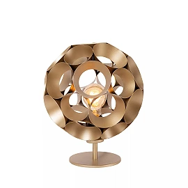 HANNELORE table lamp Ø 25 cm 1xE27 matt gold / brass (Lucide)