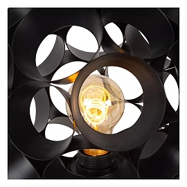 HANNELORE table lamp Ø 25 cm 1xE27 black (Lucide)