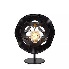 HANNELORE table lamp Ø 25 cm 1xE27 black (Lucide)