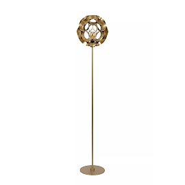 HANNELORE floor lamp Ø30 1 x 60 W E27 matt gold/brass (Lucide)