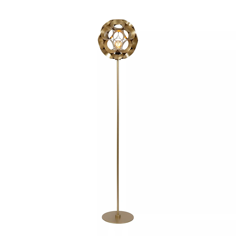 HANNELORE floor lamp Ø30 1 x 60 W E27 matt gold/brass (Lucide)