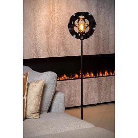 HANNELORE floor lamp Ø30 1 x 60 W E27 black (Lucide)