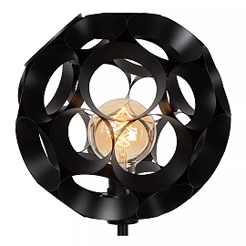 HANNELORE floor lamp Ø30 1 x 60 W E27 black (Lucide)