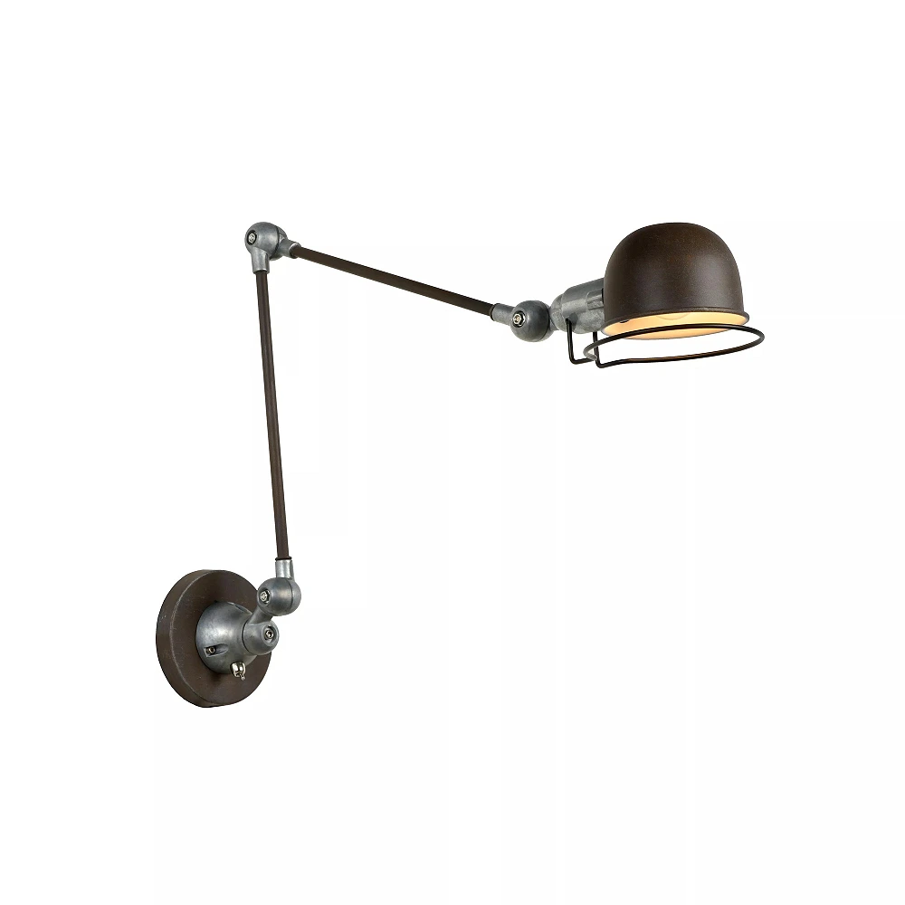 HONORE wall light 1xE14 25 W rust brown (Lucide)