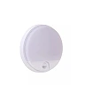 HUPS IR round outdoor wall light with PIR motion and day/night sensors, integrated LED, 10 W, 950 lm, 3000 K, white (Lucide)