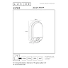 HUPS IR outdoor wall light with microwave motion and day/night sensors, integrated LED, 10 W, 950 lm, 3000 K, black (Lucide)