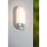 HUPS IR outdoor wall light with PIR motion and day/night sensors, integrated LED, 10 W, 950 lm, 3000 K, white (Lucide)