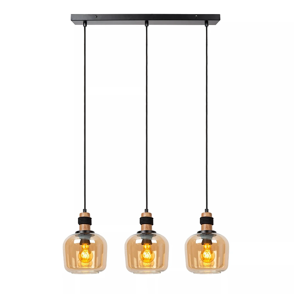 ILONA Pendant light 3xE27 40W Amber (Lucide)