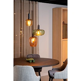 ILONA Pendant light 3xE27 40W Black (Lucide)