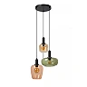 ILONA Pendant light 3xE27 40W Black (Lucide)