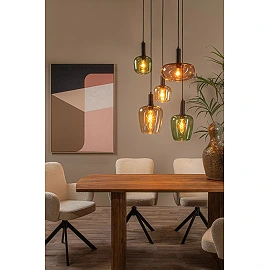 ILONA Pendant light 5xE27 40W Black (Lucide)