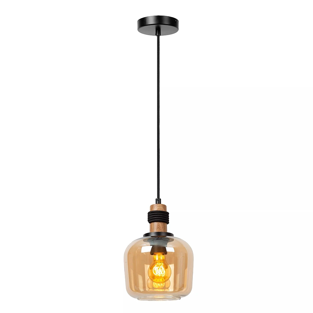ILONA Pendant light Ø18 cm 1xE27 amber (Lucide)