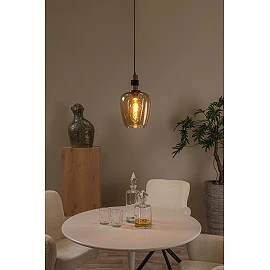 ILONA Pendant light Ø22 cm 1xE27 amber (Lucide)