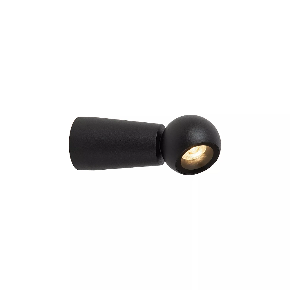 IPSOS bathroom wall light LED 6W 2700K IP54 black (Lucide)