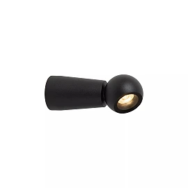 IPSOS bathroom wall light LED 6W 2700K IP54 black (Lucide)