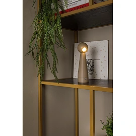IPSOS rechargeable table lamp LED 3W 2700K taupe (Lucide)