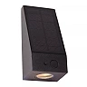 IRWIN solar outdoor wall light with PIR motion and day/night sensors, solar LED, 2 W, 100 lm, 3000 K, black (Lucide)