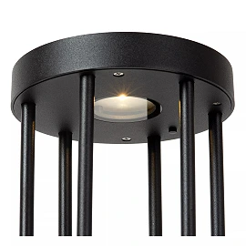 JACKSON saules āra stabiņa lampa ar PIR kustības un dienas/nakts sensoriem, saules LED, 2 W, 100 lm, 3000 K, melna (Lucide)