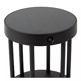 JACKSON saules āra stabiņa lampa ar PIR kustības un dienas/nakts sensoriem, saules LED, 2 W, 100 lm, 3000 K, melna (Lucide)
