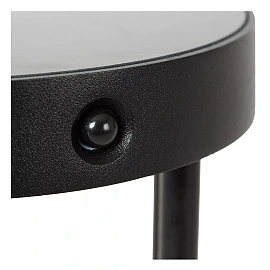 JACKSON saules āra stabiņa lampa ar PIR kustības un dienas/nakts sensoriem, saules LED, 2 W, 100 lm, 3000 K, melna (Lucide)