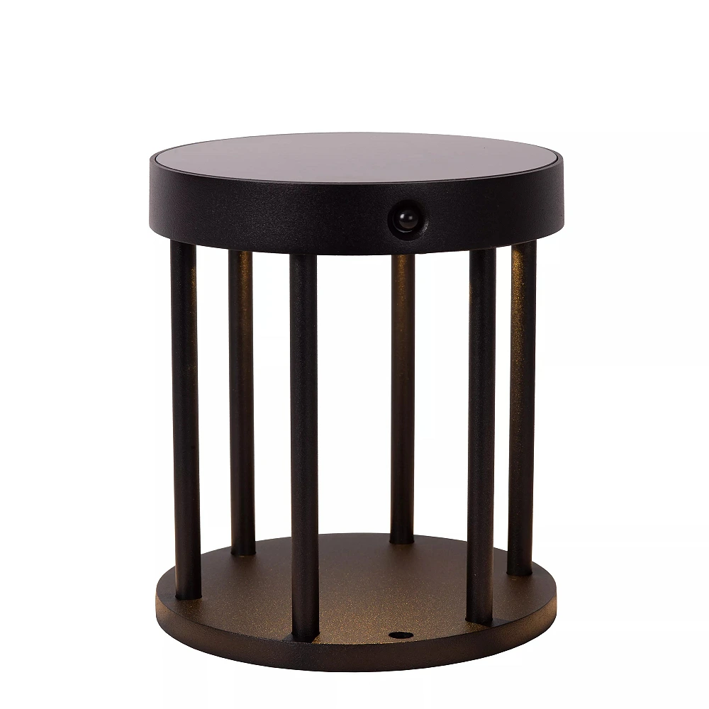 JACKSON saules āra stabiņa lampa ar PIR kustības un dienas/nakts sensoriem, saules LED, 2 W, 100 lm, 3000 K, melna (Lucide)
