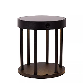 JACKSON saules āra stabiņa lampa ar PIR kustības un dienas/nakts sensoriem, saules LED, 2 W, 100 lm, 3000 K, melna (Lucide)