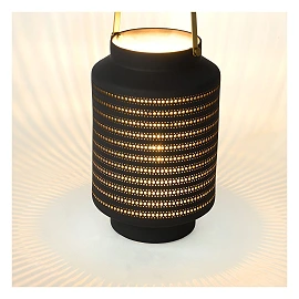 JAMILA table lamp, grey, Ø15.5 cm, 1×E14 (Lucide)