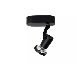 JASTER-LED griestu prožektors GU10 LED 1 x 5 W 2700K melns (Lucide)
