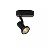 JASTER-LED ceiling spotlight GU10 LED 1 x 5 W 2700K black (Lucide)
