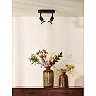 JASTER-LED ceiling spotlight GU10 LED 2 x 5 W 2700K black (Lucide)