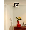 JASTER-LED ceiling spotlight Ø20 cm GU10 LED 3 x 5 W 2700K black (Lucide)