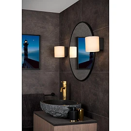 JELTE Wall light Bathroom 1x33W G9 IP44 Black (Lucide)