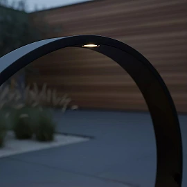 JEREL outdoor bollard light Ø40 cm LED 5W 3000K IP54 black (Lucide)