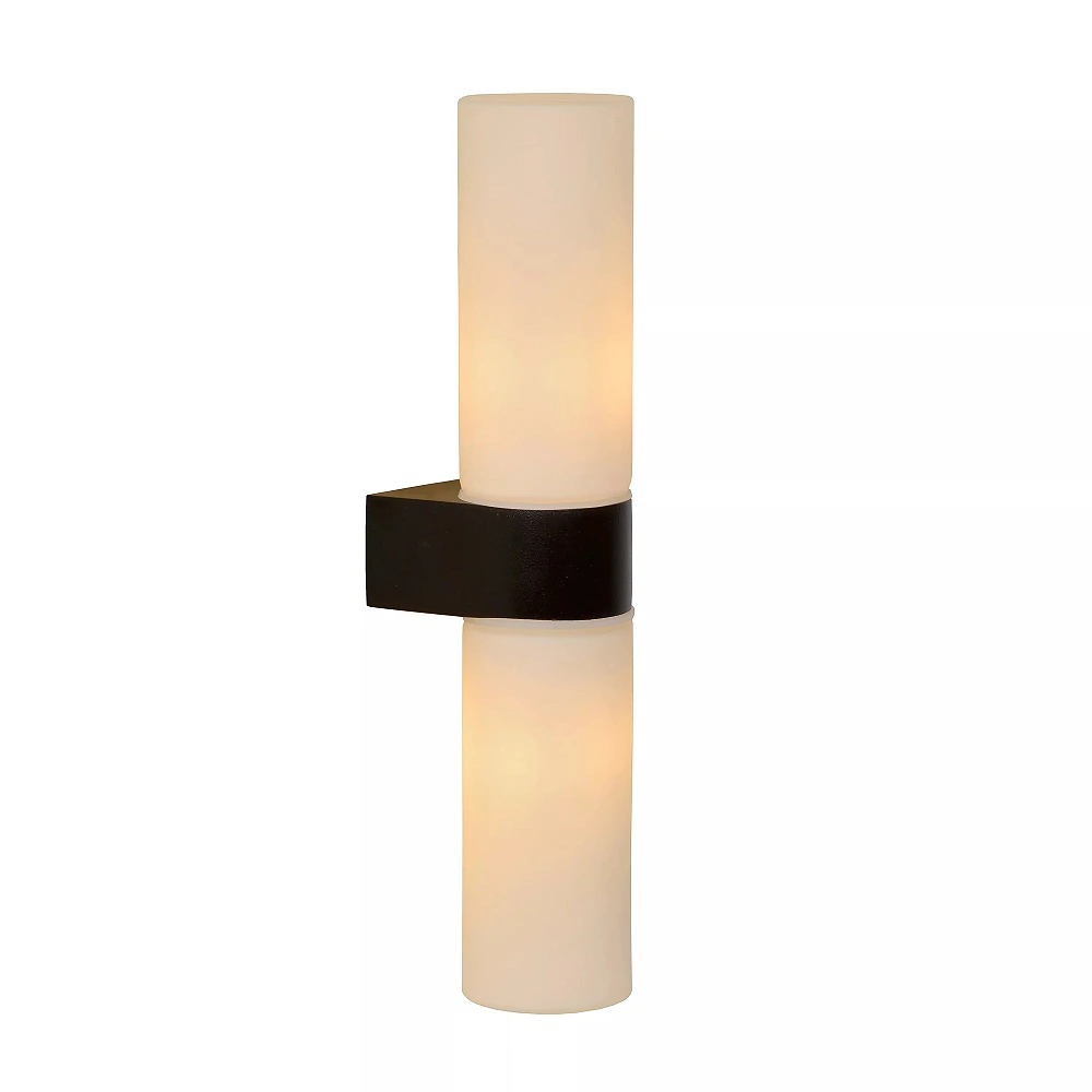 JESSE Wall light Bathroom 2x33W G9 IP44 Black (Lucide)