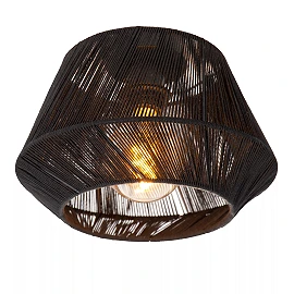 JESSICA plafons 1x60 W E27 Ø30 cm melna (Lucide)