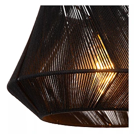 JESSICA piekaramā lampa 1x60 W E27 Ø30 cm melna (Lucide)
