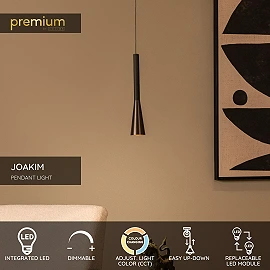 JOAKIM pendant light 1x7W coffee (Lucide)