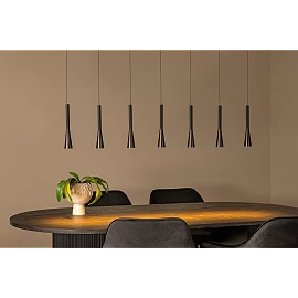 JOAKIM pendant light 7x6.2W coffee (Lucide)