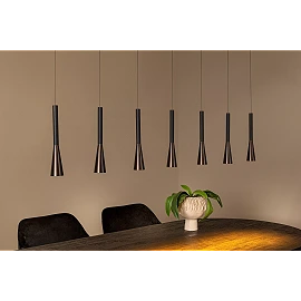 JOAKIM pendant light 7x6.2W coffee (Lucide)