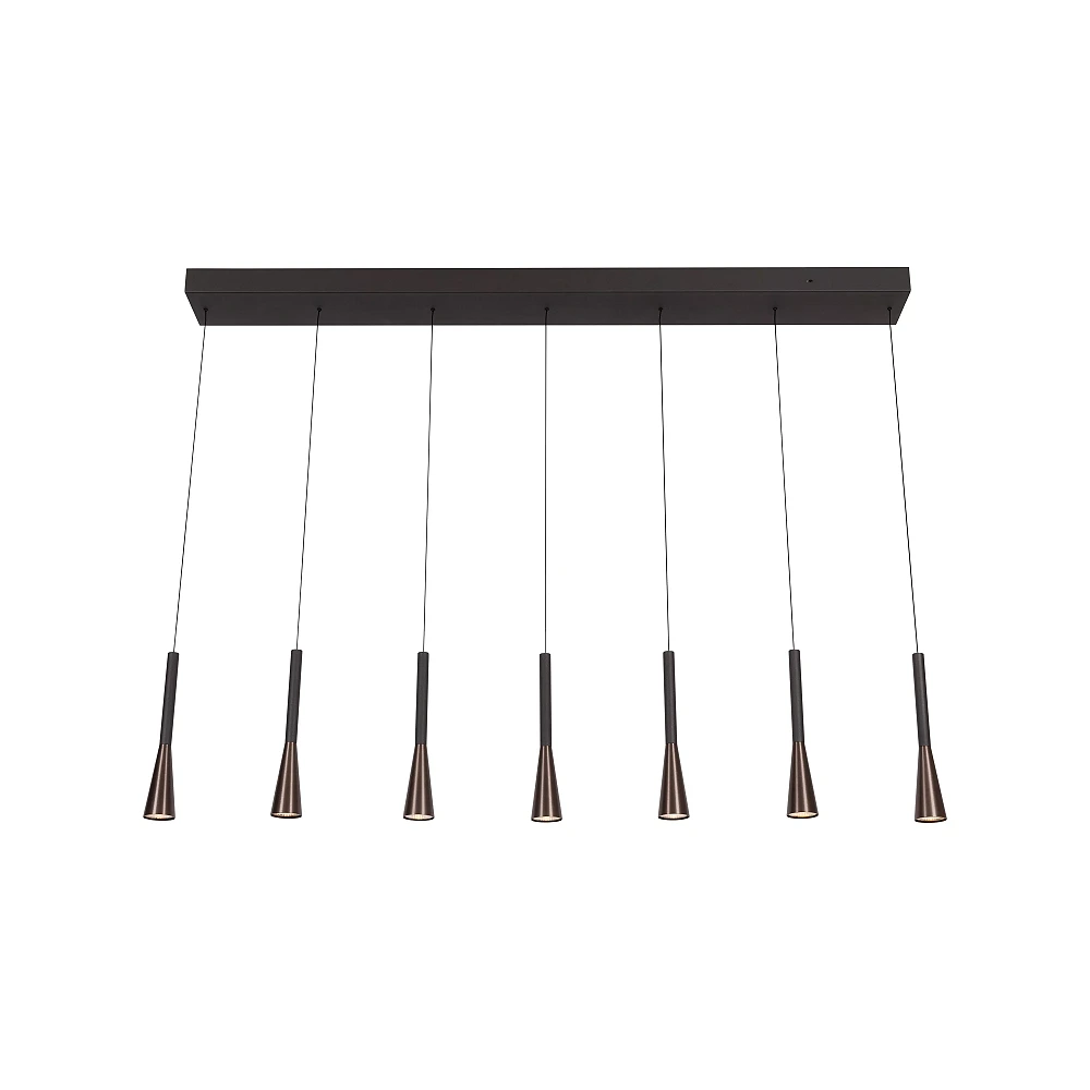 JOAKIM pendant light 7x6.2W coffee (Lucide)