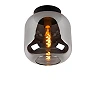 JOANET flush ceiling light 1xE27 smoke grey (Lucide)