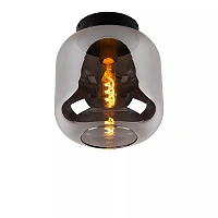JOANET flush ceiling light 1xE27 smoke grey (Lucide)