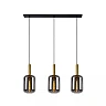JOANET pendant light 3xE27 smoke grey (Lucide)