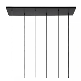 JOANET pendant light 6xE27 smoke grey (Lucide)