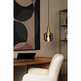 JOANET pendant light 1xE27 smoke grey (Lucide)