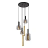 JOANET pendant light 4xE27 brass (Lucide)